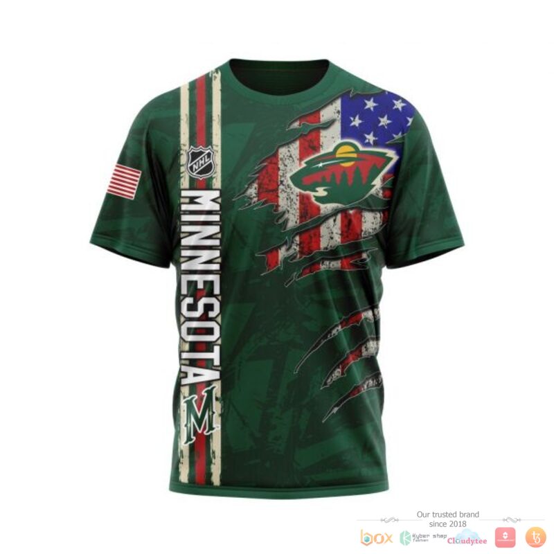 HOT NHL Minnesota Wild With American Flag Personalized shirt, hoodie 6 HOT NHL Minnesota Wild With American Flag Personalized shirt, hoodie - Image 6