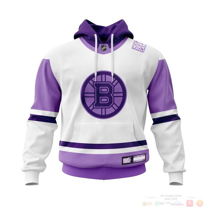 HOT NHL Boston Bruins Fights Cancer custom name and number shirt, hoodie 17