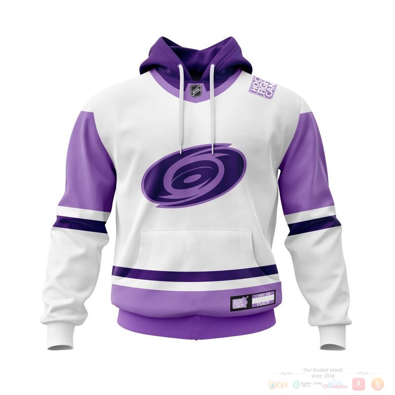 HOT NHL Carolina Hurricanes Fights Cancer custom name and number shirt, hoodie 17