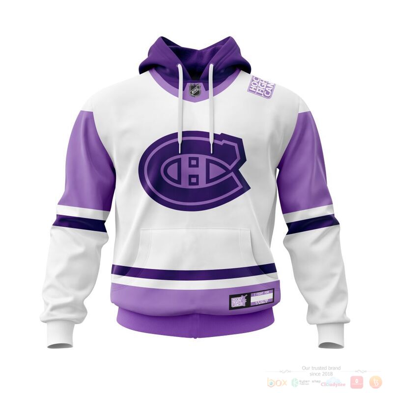 HOT NHL Montreal Canadiens Fights Cancer custom name and number shirt, hoodie 17