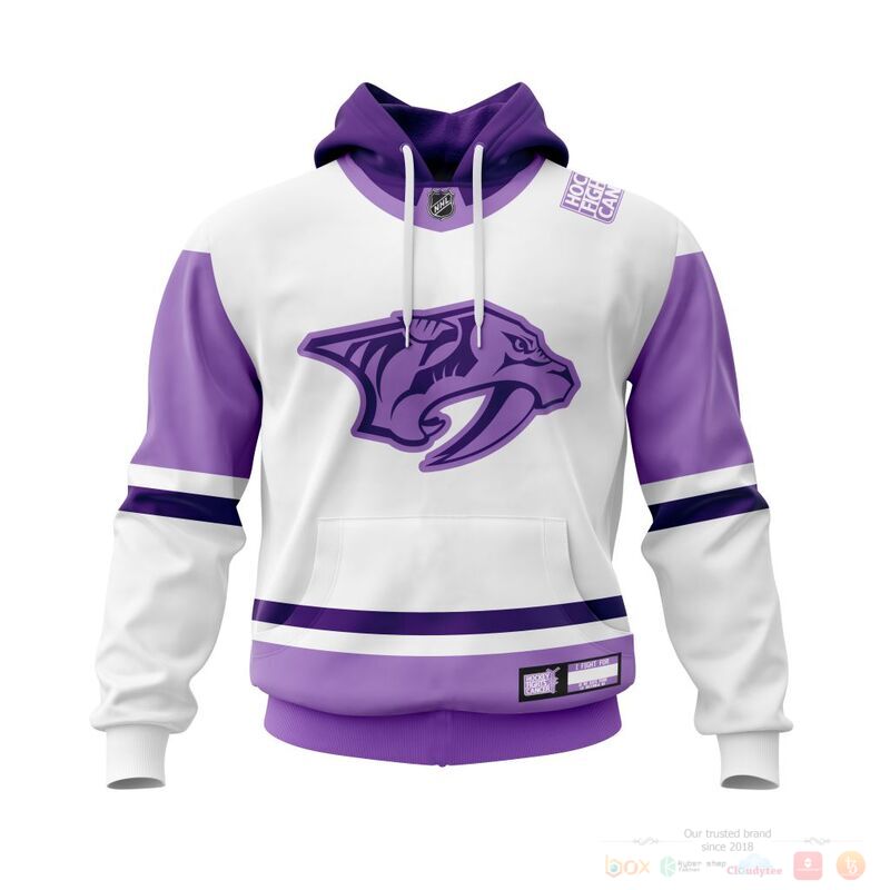 HOT NHL Nashville Predators Fights Cancer custom name and number shirt, hoodie 20