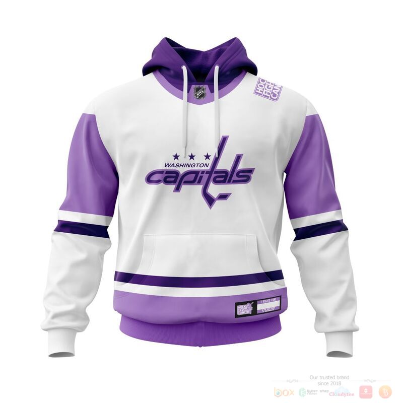 HOT NHL Washington Capitals Fights Cancer custom name and number shirt, hoodie 17