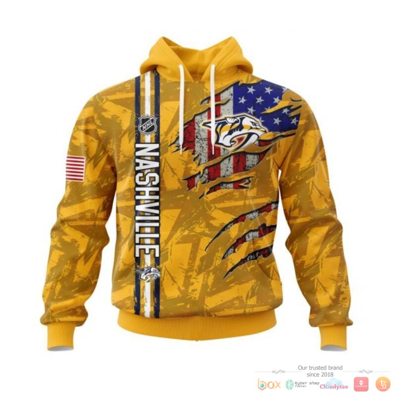 HOT NHL Nashville Predators With American Flag Personalized shirt, hoodie 14