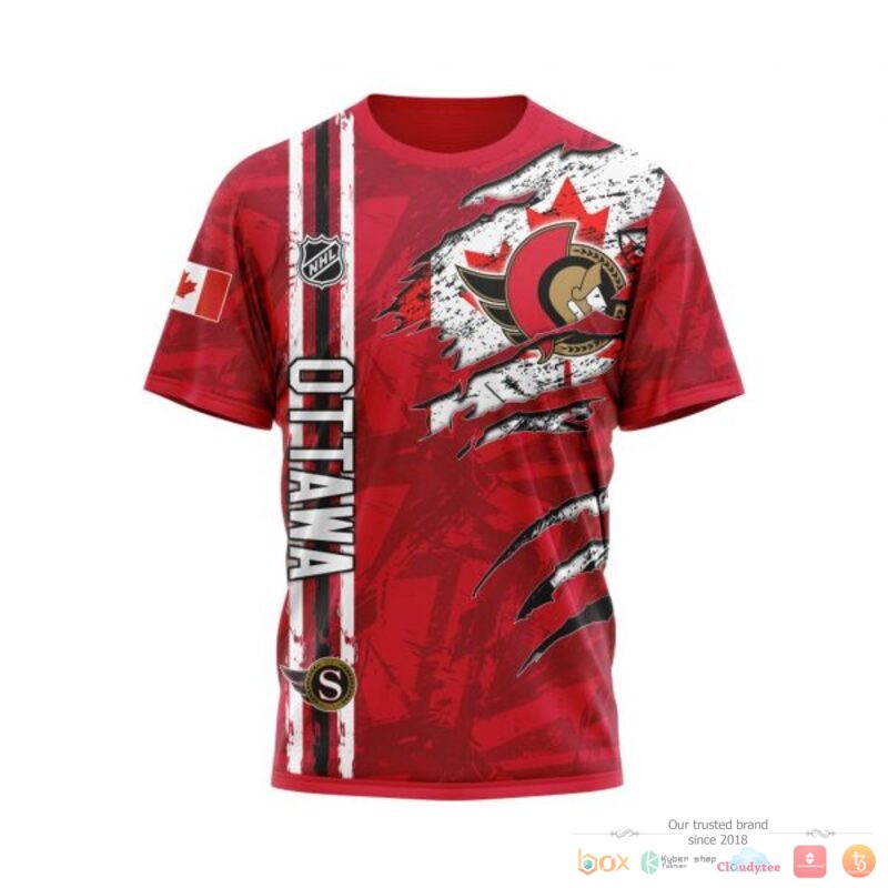 HOT NHL Ottawa Senators With Canada Flag Personalized shirt, hoodie 6 HOT NHL Ottawa Senators With Canada Flag Personalized shirt, hoodie - Image 6