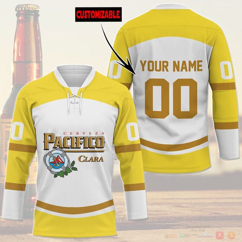 BEST Pacifico Clara Custom name and number Hockey Jersey 3
