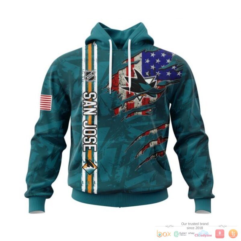 HOT NHL San Jose Sharks With American Flag Personalized shirt, hoodie 14