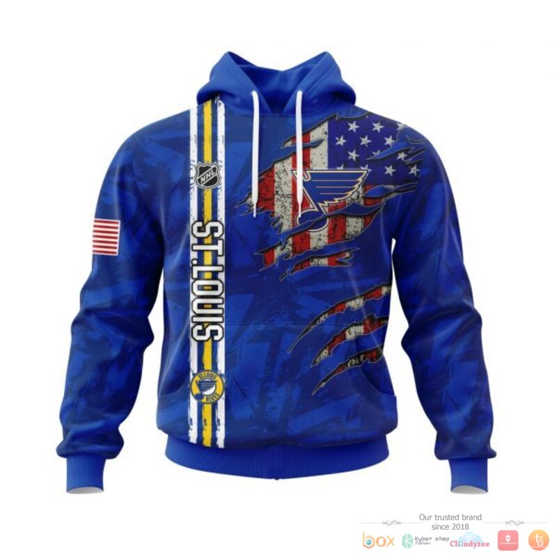 HOT NHL St. Louis Blues With American Flag Personalized shirt, hoodie 6