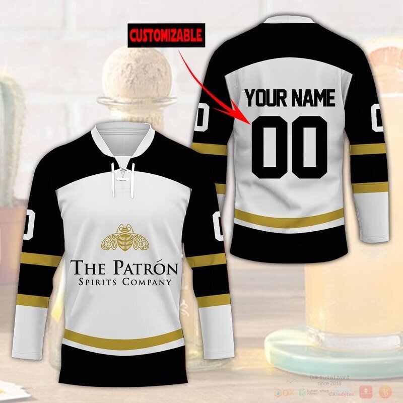 BEST The Patron Spirits Company Custom name and number Hockey Jersey 3