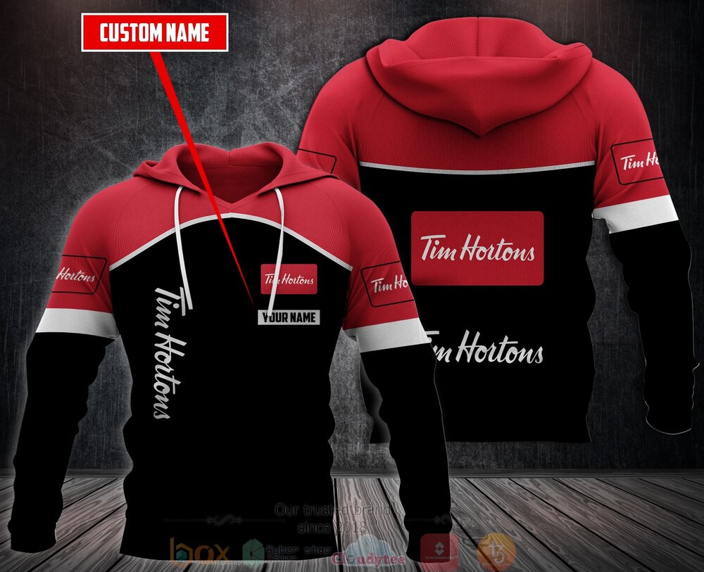 Alternative view of TOP Personalized Tim Hortons 3D All Over Printed Fleece Hoodie, Hoodie