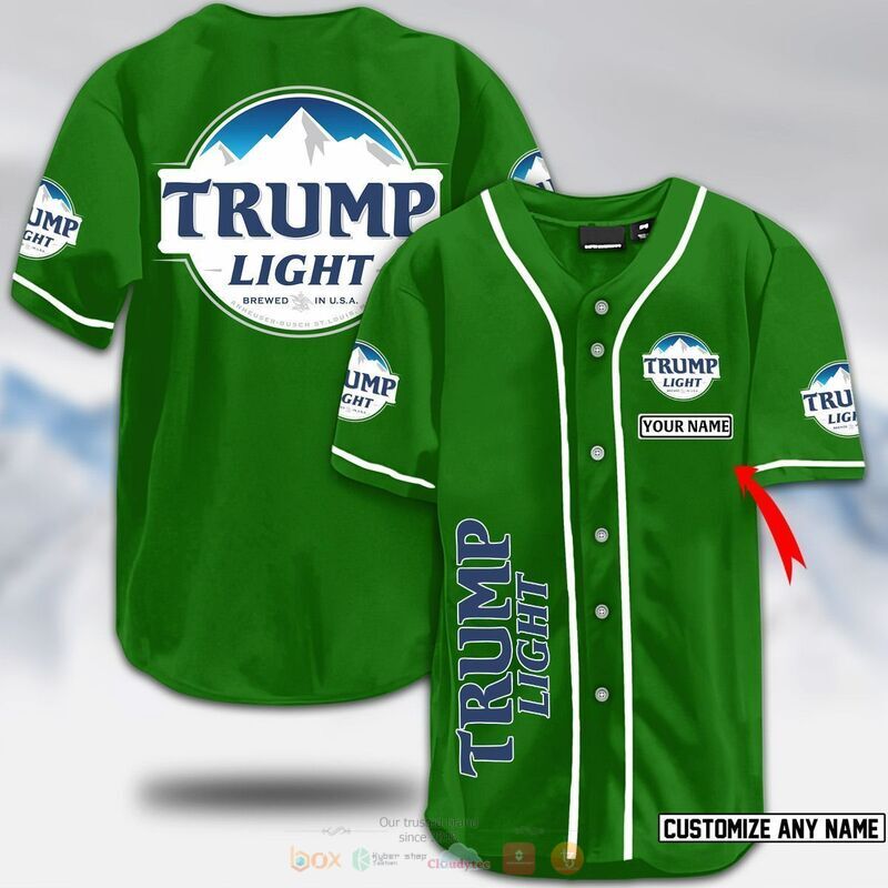 HOT Trump light beer custom name baseball jersey 13