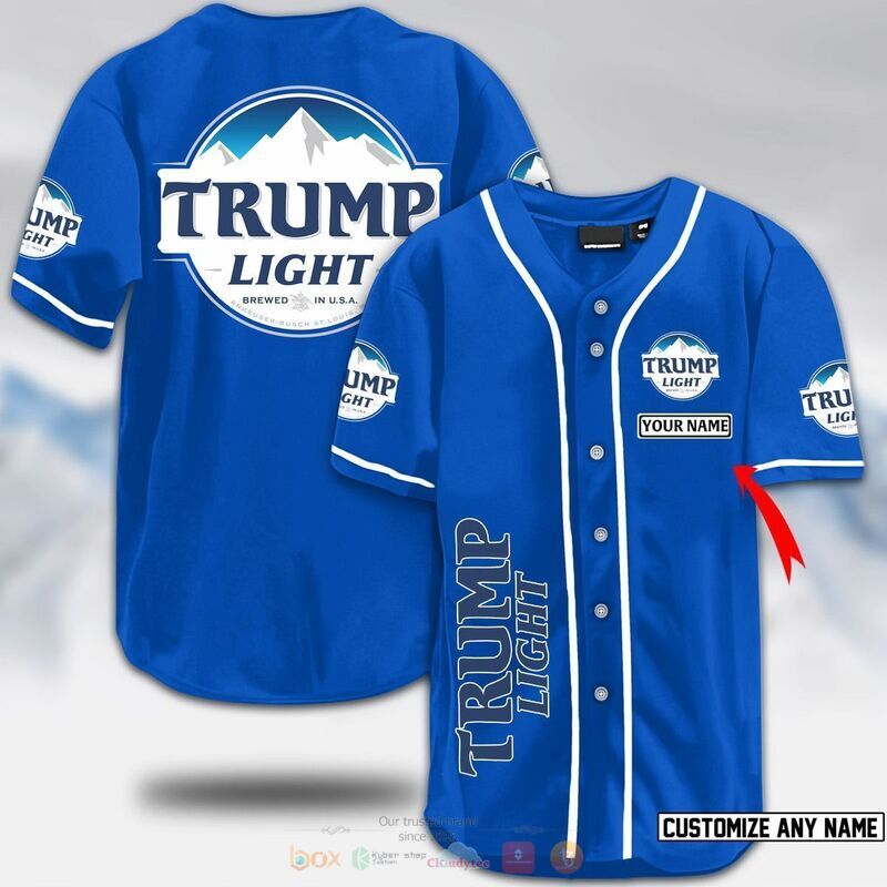 HOT Trump light beer custom name baseball jersey 7