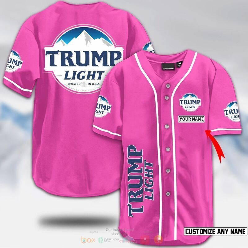 HOT Trump light beer custom name baseball jersey 8