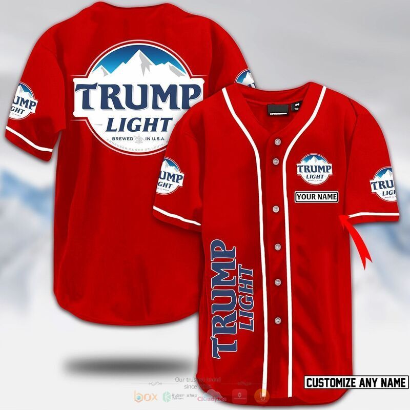 HOT Trump light beer custom name baseball jersey 17