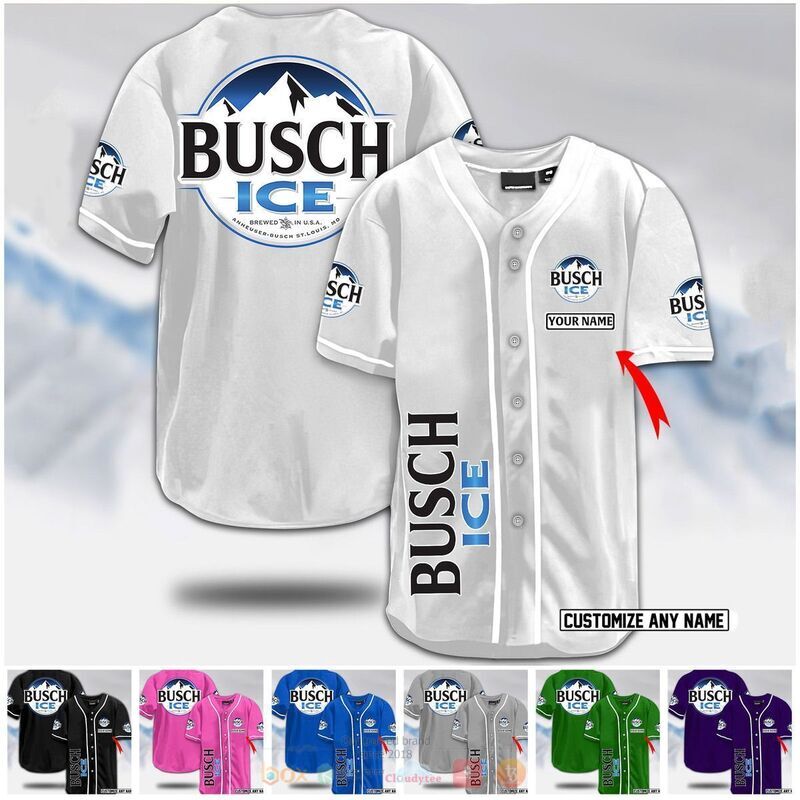 HOT Busch ice beer custom name baseball jersey 18