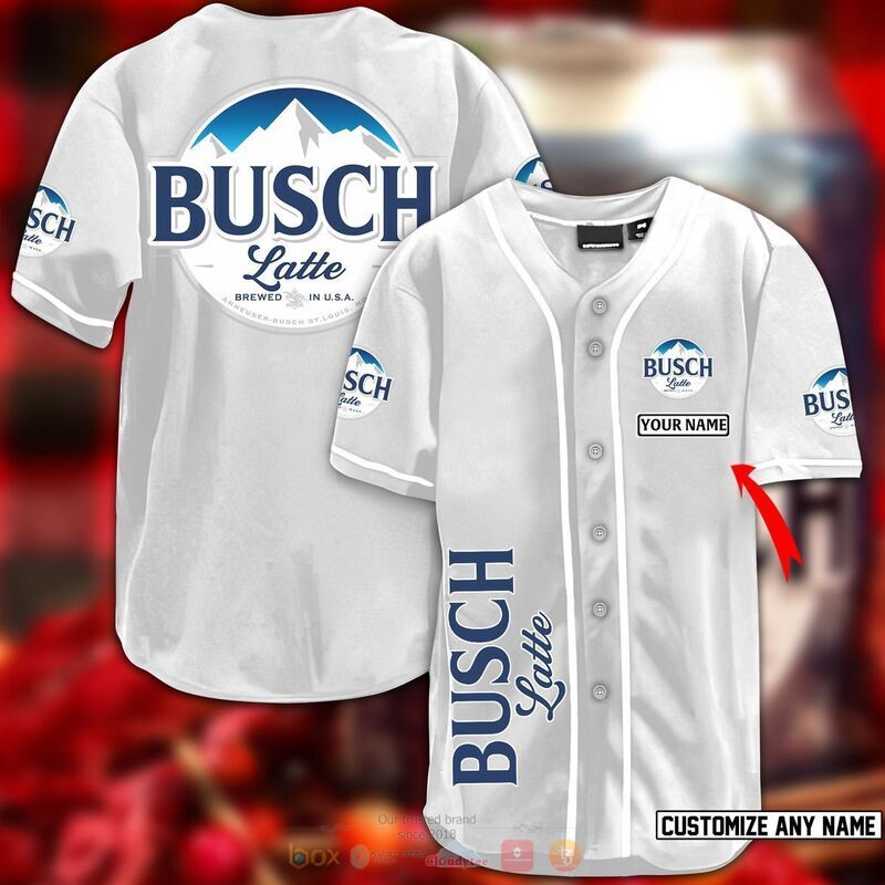 HOT Busch latte beer custom name baseball jersey 9