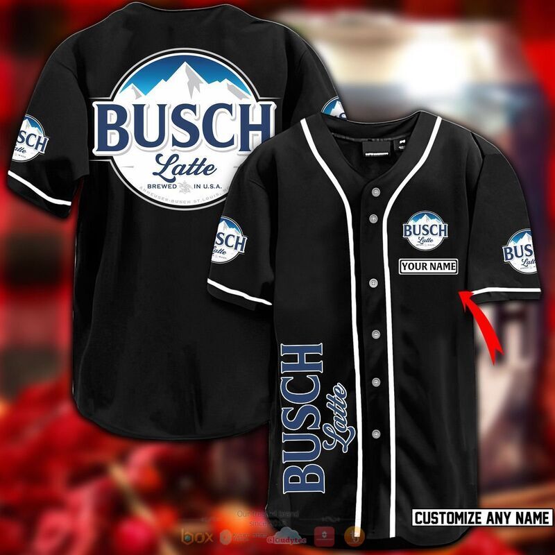 HOT Busch latte beer custom name baseball jersey 13