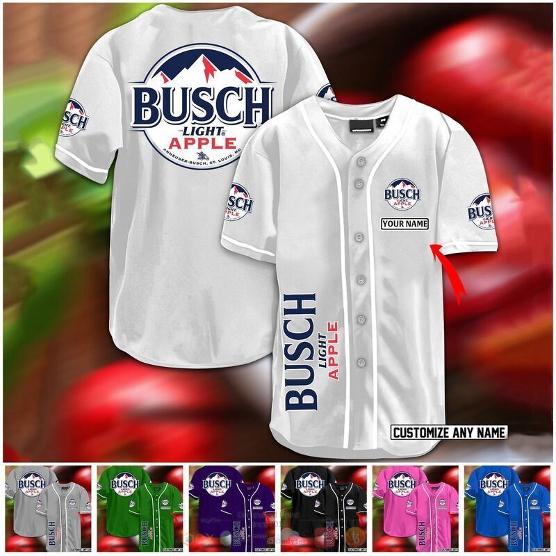 HOT Busch ligth apple custom name baseball jersey 18