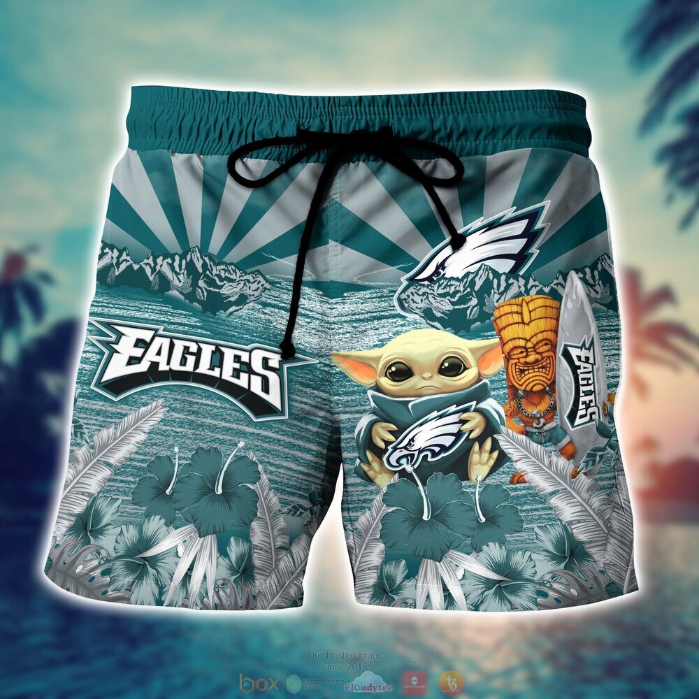 BEST Baby Yoda Philadelphia Eagles NFL Hawaiian Shirt, Shorts 7