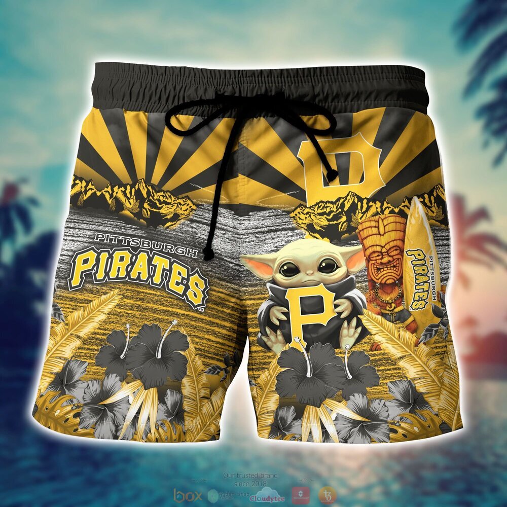 BEST Baby Yoda Pittsburgh Pirates MLB Hawaiian Shirt, Shorts 7