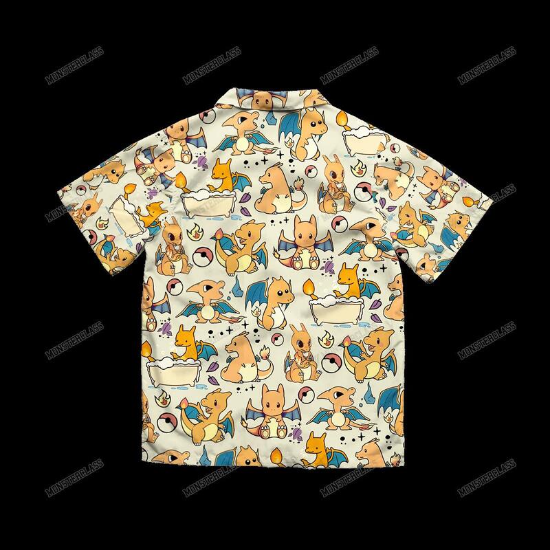 BEST Pokemon Charizard Hawaiian Shirt, Short 12