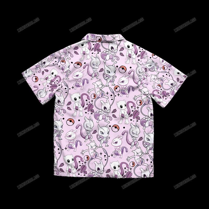 BEST Pokemon Mewtwo Hawaiian Shirt, Short 12