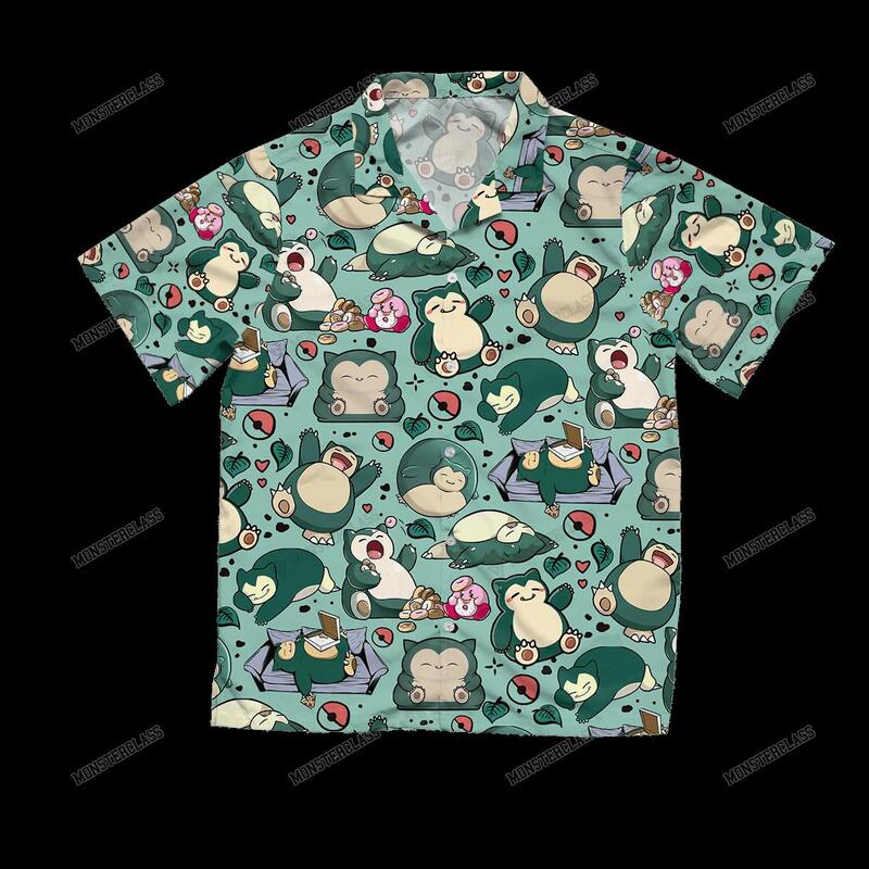 BEST Pokemon Snorlax Hawaiian Shirt, Short 1
