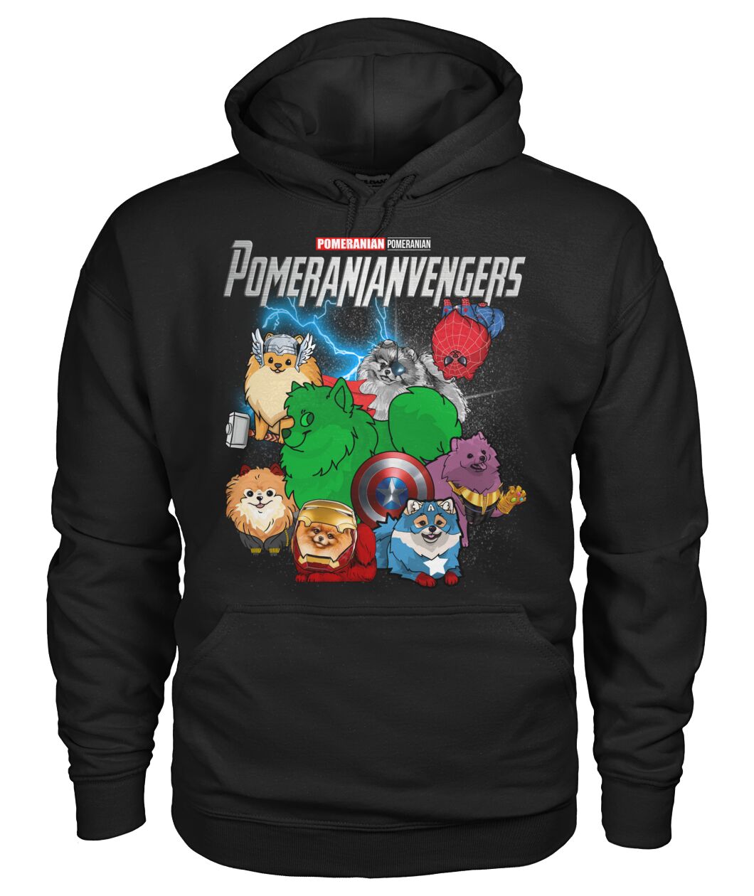 Pomeranianvengers 3D Hoodie, Shirt 9