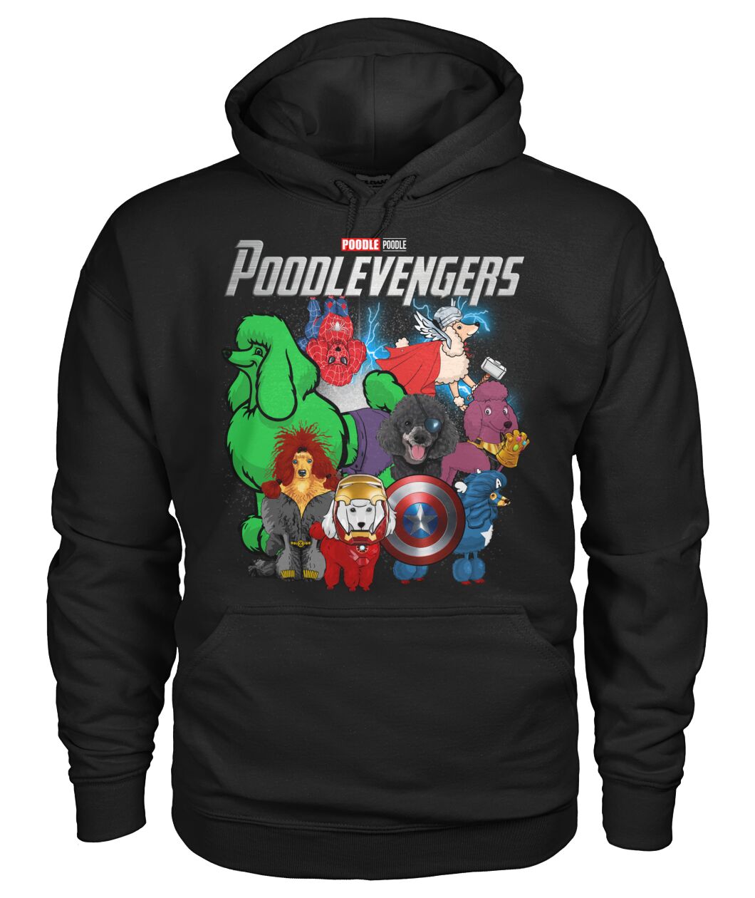 Poodlevengers 3D Hoodie, Shirt 9