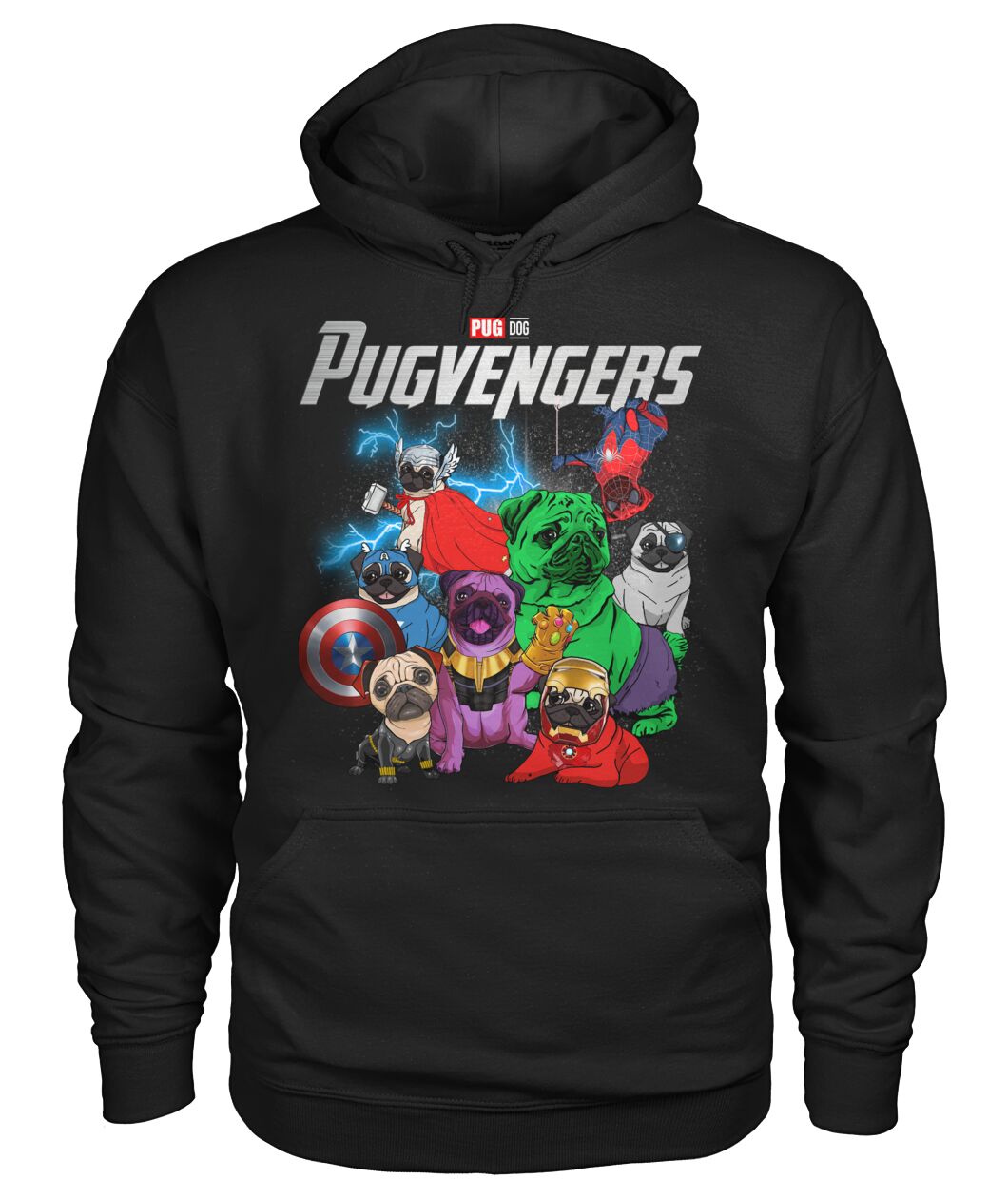 Pug Dog Pugvenger 3D Hoodie, Shirt 9
