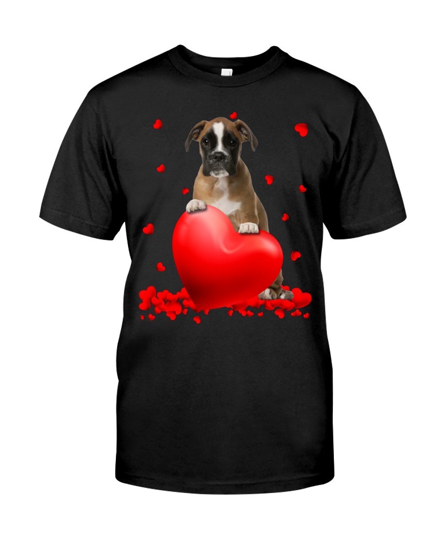 NEW Brown Boxer Valentine Hearts shirt, hoodie 24