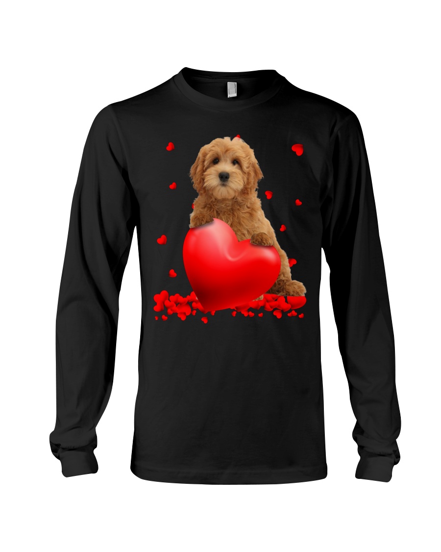 Red Goldendoodle Valentine Hearts shirt, hoodie 22