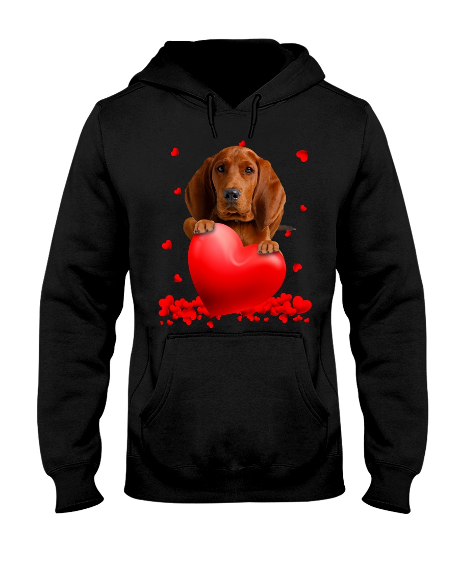 Redbone Coonhound Valentine Hearts shirt, hoodie 7