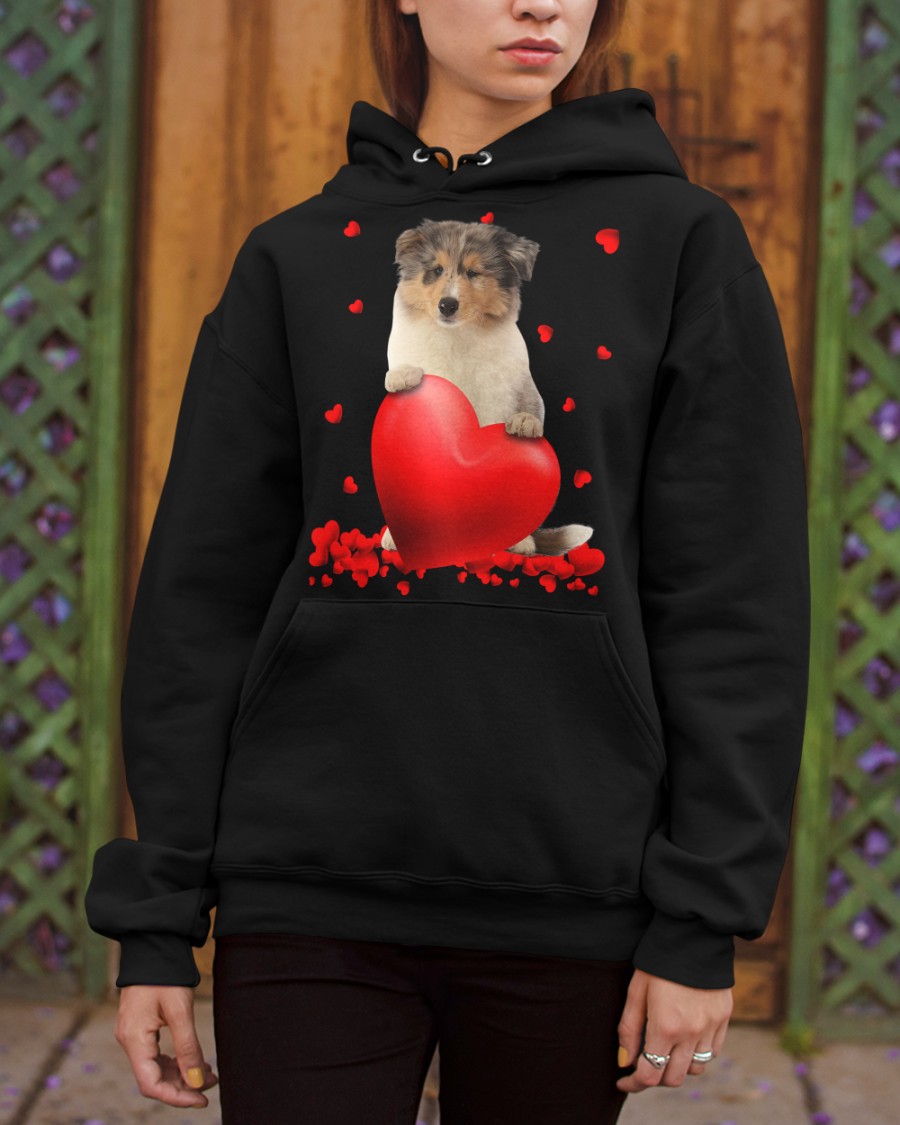 Rough Collie Valentine Hearts shirt, hoodie 22