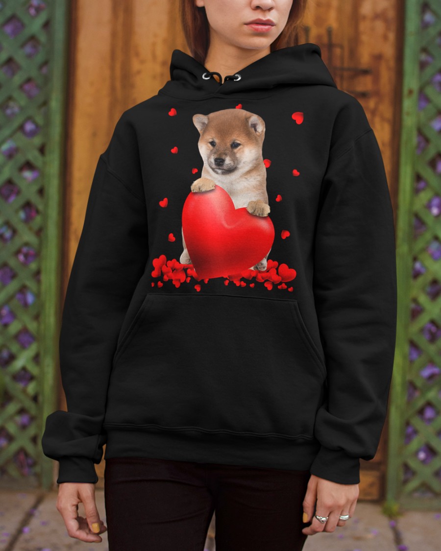 NEW Shiba Inu Valentine Hearts shirt, hoodie 24