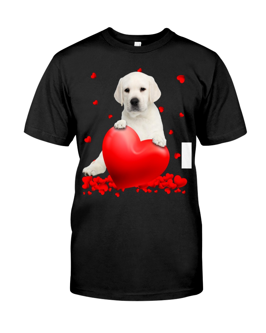 NEW White Labrador Valentine Hearts shirt, hoodie 21