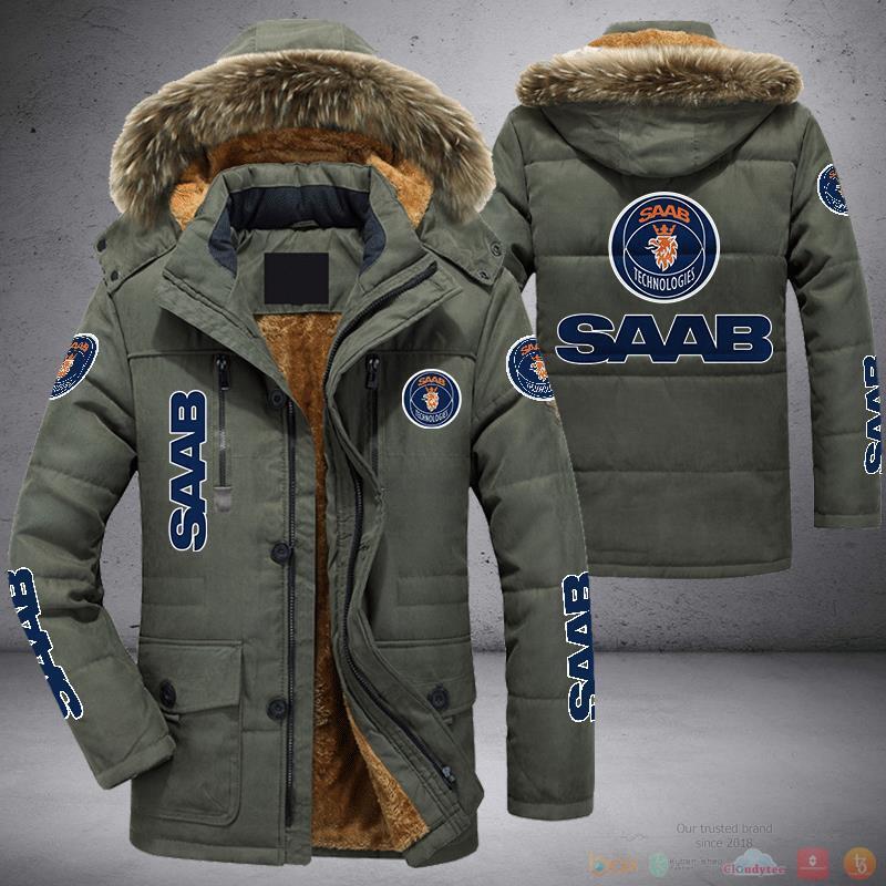 Saab Technologies Parka Jacket Coat 7
