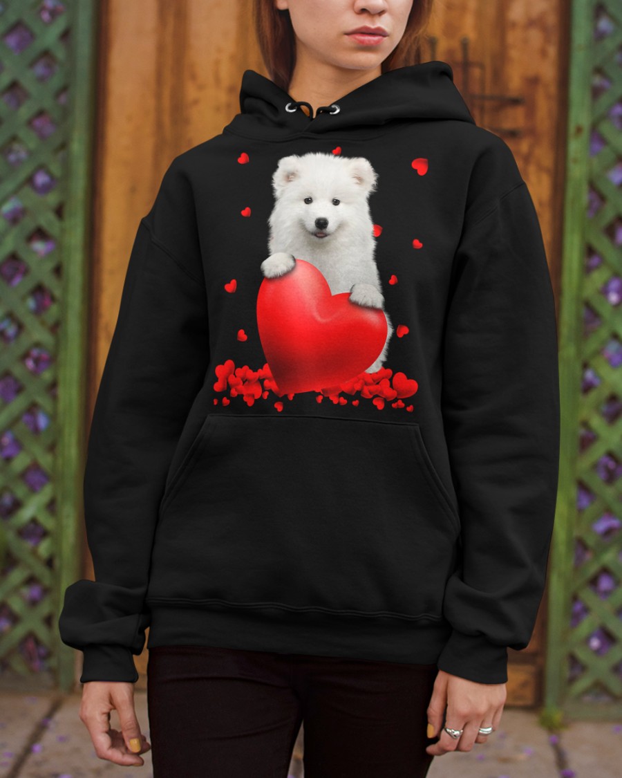 Samoyed Valentine Hearts shirt, hoodie 6