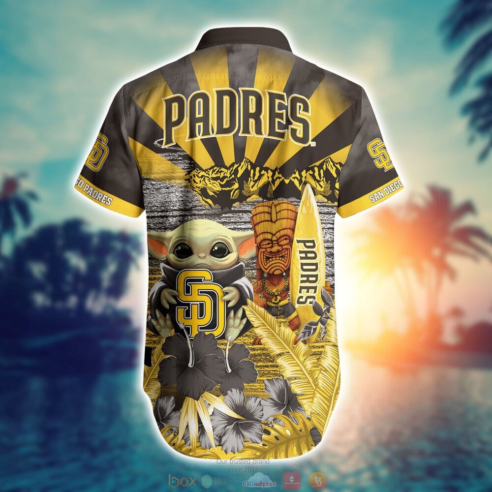 BEST Baby Yoda San Diego Padres MLB Hawaiian Shirt, Shorts 16