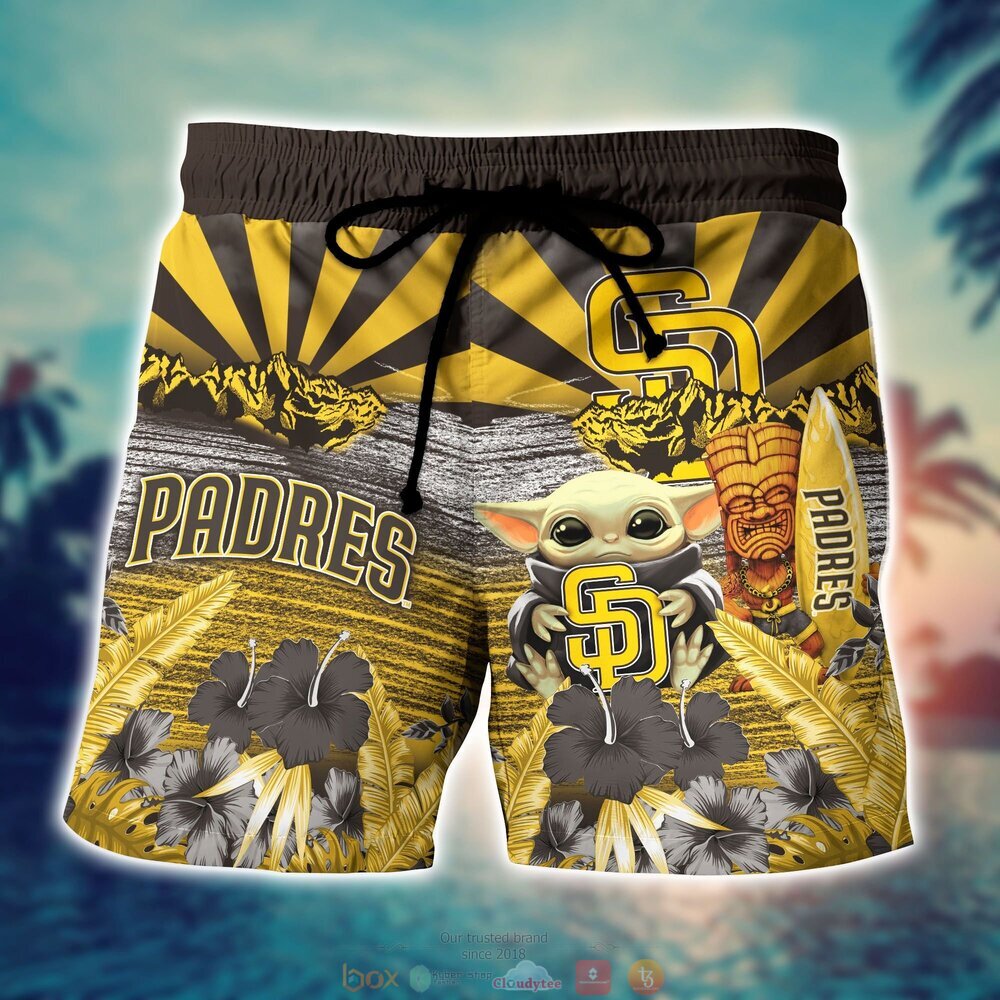 BEST Baby Yoda San Diego Padres MLB Hawaiian Shirt, Shorts 7