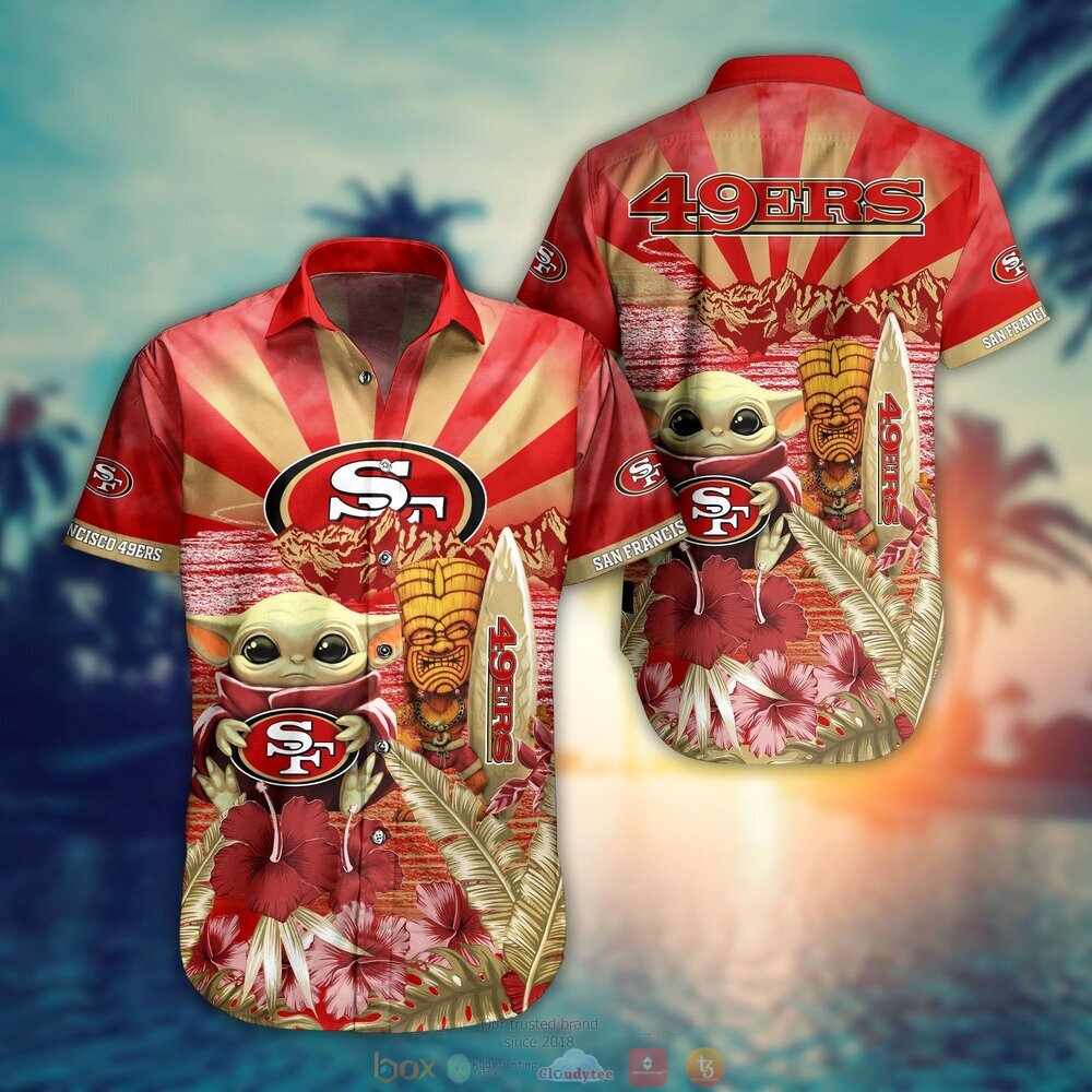 BEST Baby Yoda San Francisco 49ers NFL Hawaiian Shirt, Shorts 8