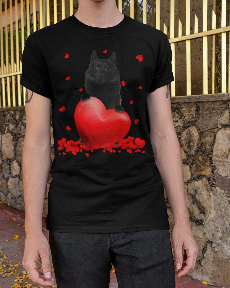 Schipperke Valentine Hearts shirt, hoodie 1