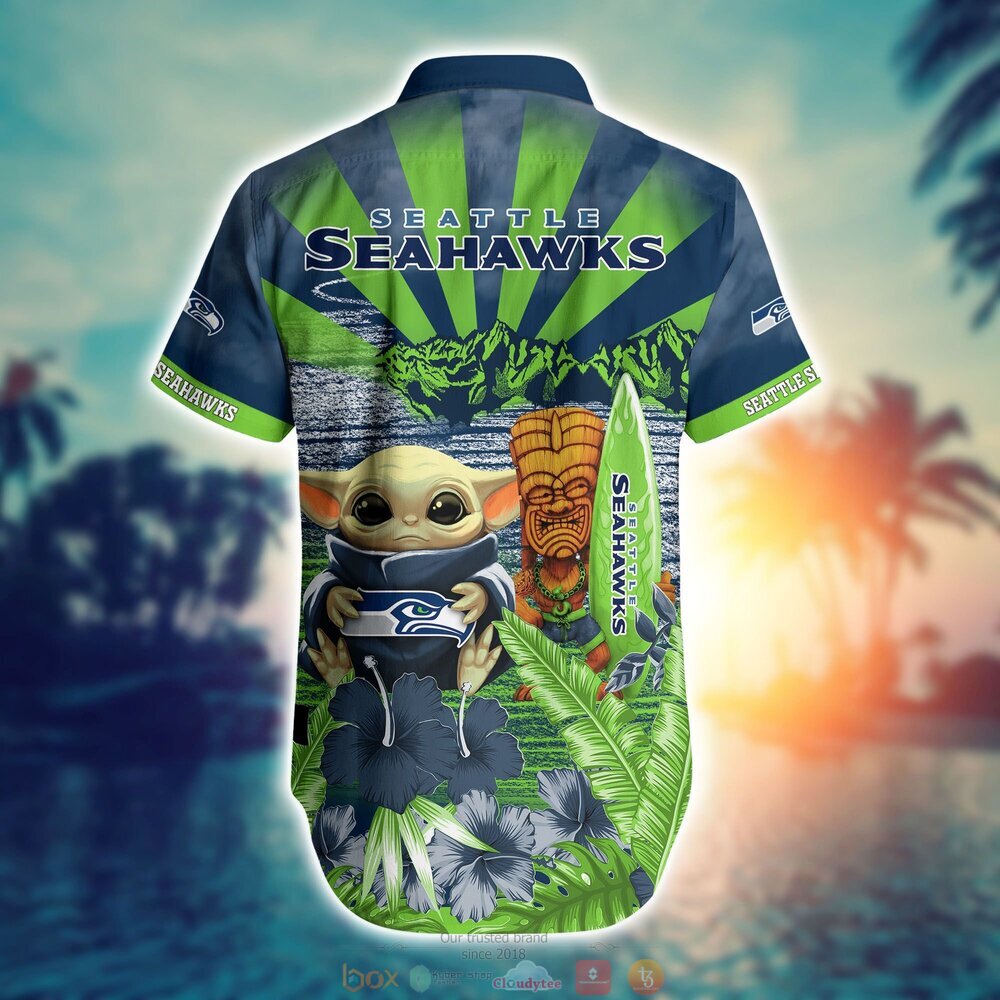 BEST Baby Yoda Seattle Seahawks NFL Hawaiian Shirt, Shorts 3