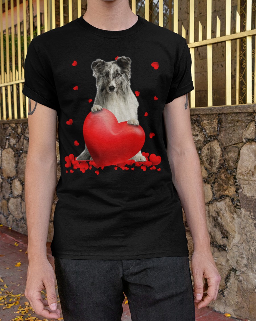 Shetland Sheepdog Valentine Hearts shirt, hoodie 23