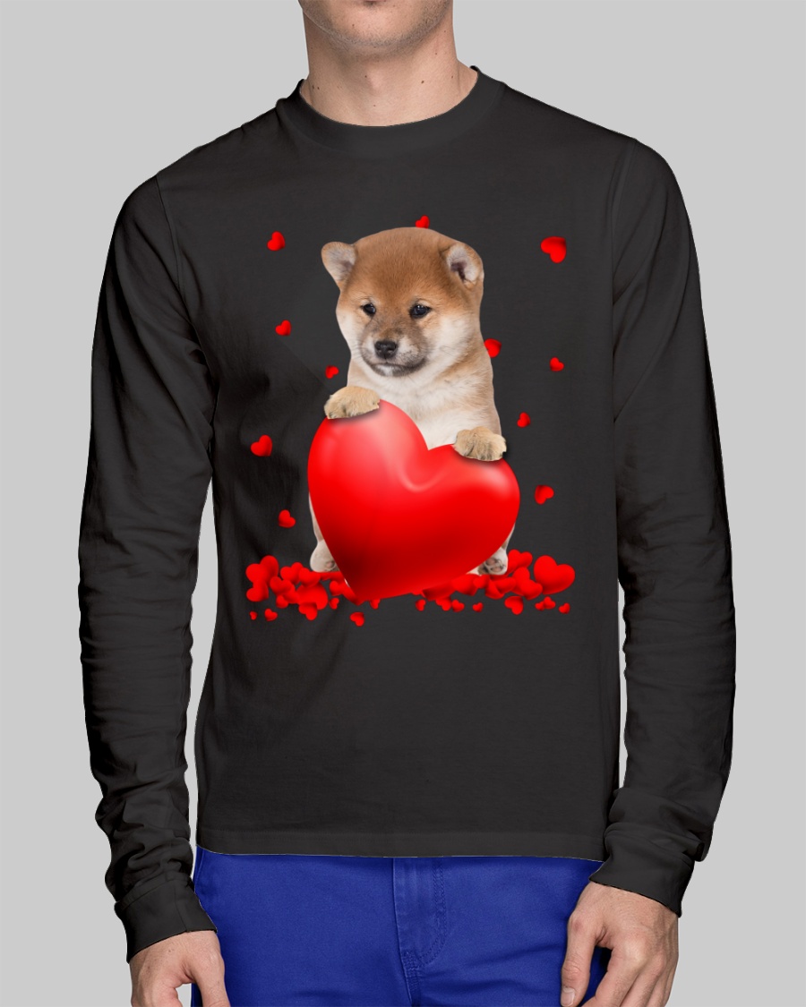 Shiba Inu Valentine Hearts shirt, hoodie 2