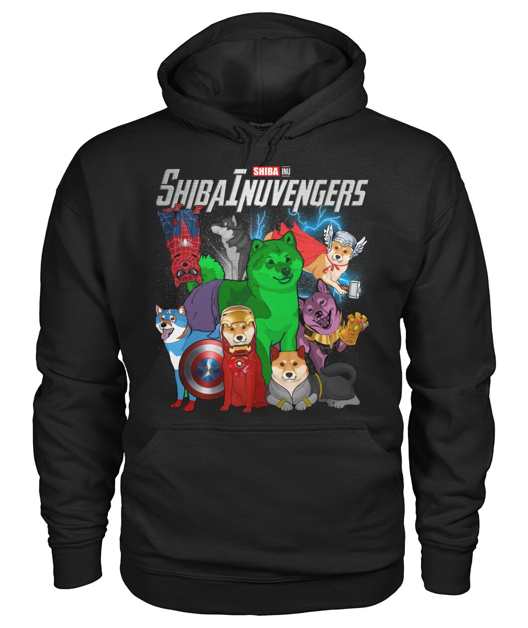 Shiba Inuvengers 3D Hoodie, Shirt 9