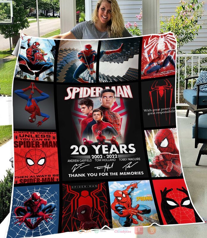 BEST Marvel Spider Man 20 years anniversary blanket 9