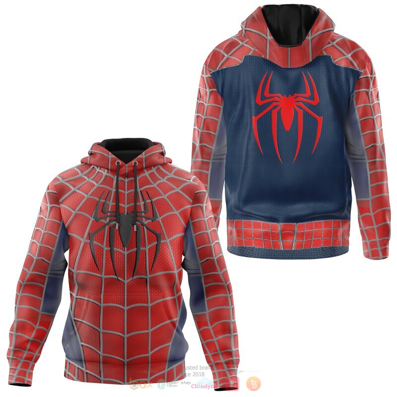 HOT Marvel Spider Man red 3d hoodie and shirt 5