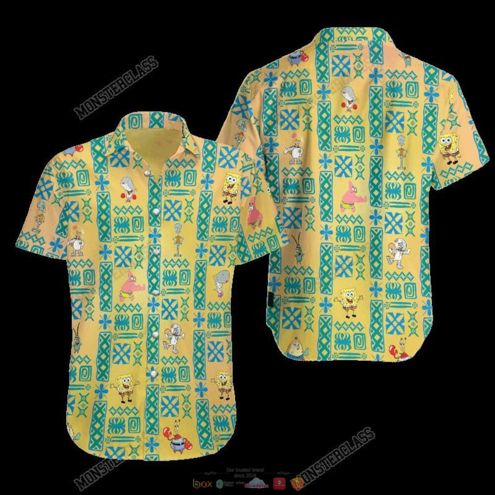 Spongebob Squarepants Hawaiian Shirt, Shorts 5