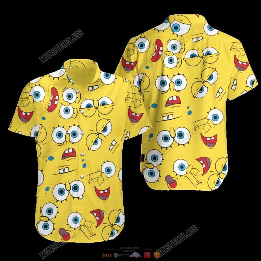 Spongebob Yellow Hawaiian Shirt, Shorts 4