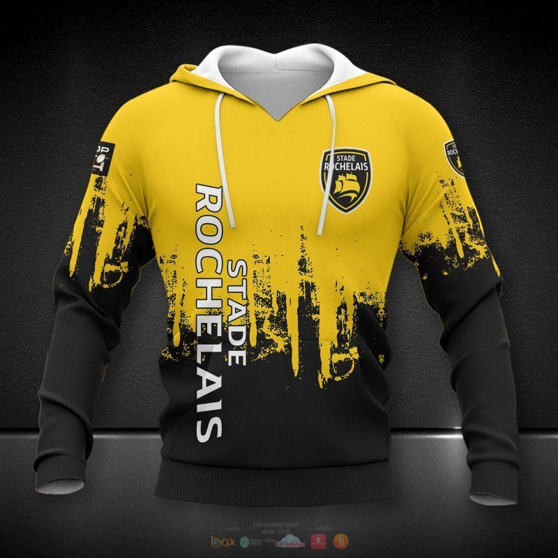 HOT Club Stade Rochelais black yellow shirt, hoodie 3